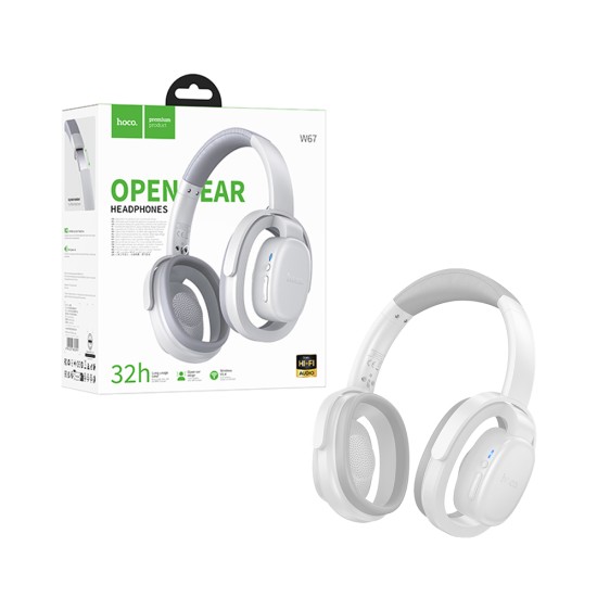 Auscultadores sem Fio Hoco W67 Rhyme Cinza